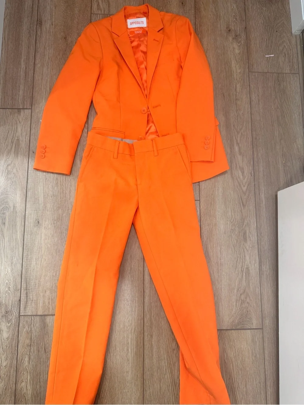 OppoSuits Bright Orange boys Two-Piece Suit Jacket & Trousers 0224